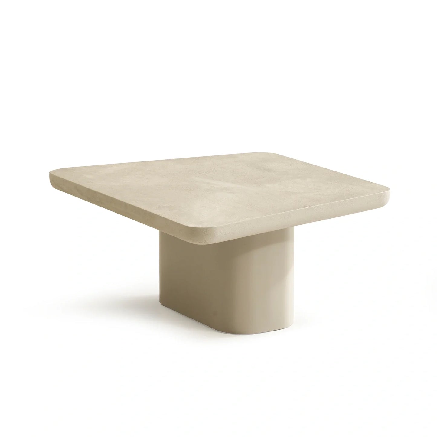 Bianca koleksiyonu - Beton kaplama mdf tabla ve mdf ayaklı trapezoid orta sehpa