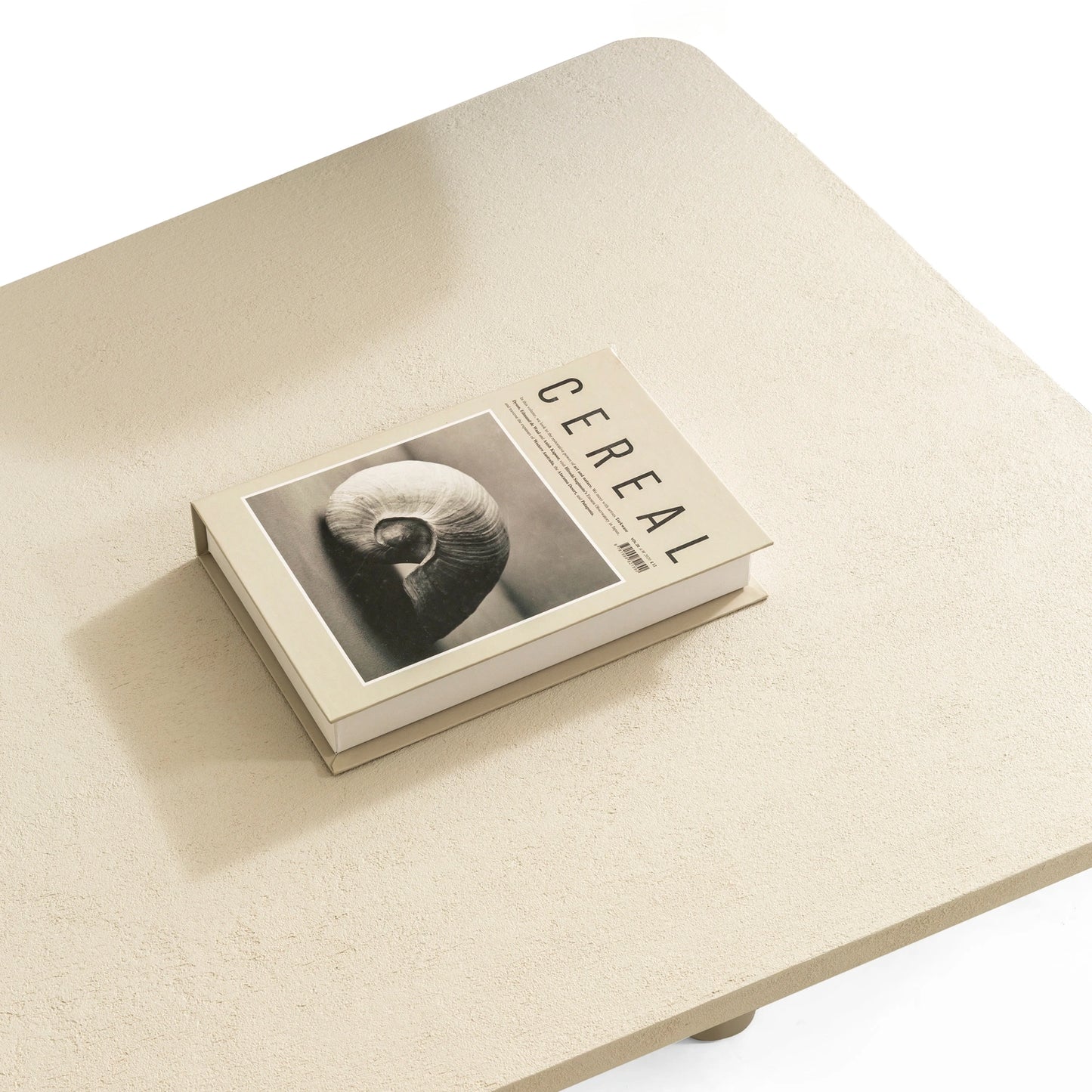 Bianca koleksiyonu - Beton kaplama mdf tabla ve mdf ayaklı trapezoid orta sehpa