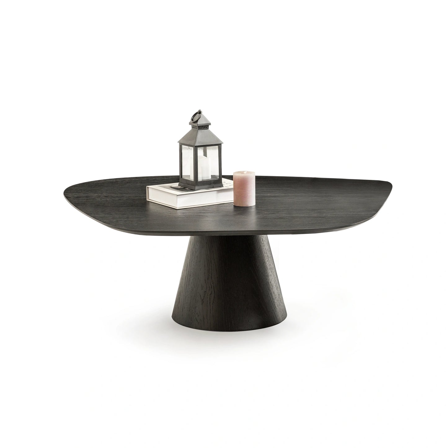 Delta koleksiyonu - Siyah meşe tabla ve ayaklı dörtgen orta sehpa