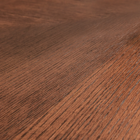 Focus koleksiyonu - Kahverengi meşe tabla ve ayaklı yuvarlak yemek masası