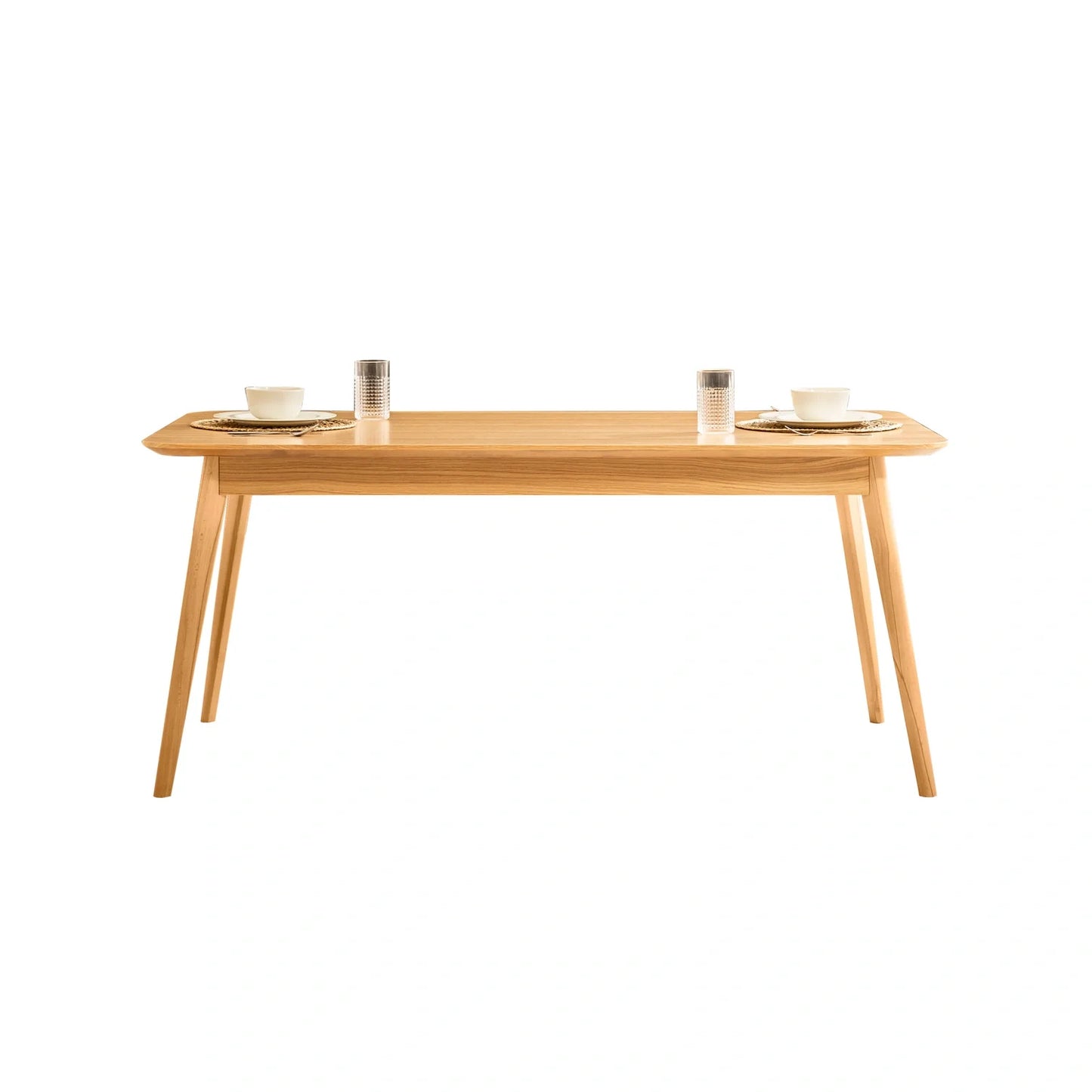 Helsinki koleksiyonu - Meşe tabla ve masif ayaklı dikdörtgen yemek masası