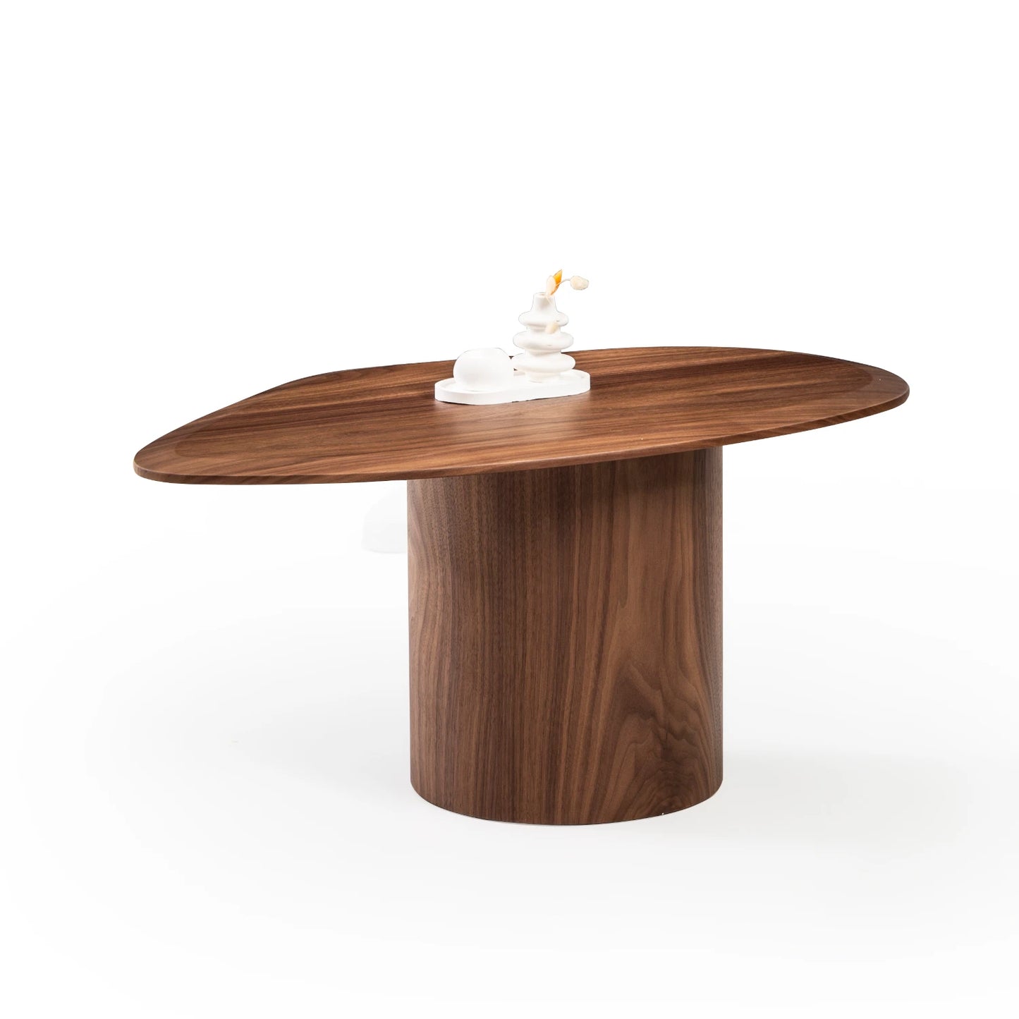 Mercan koleksiyonu - Ceviz tabla ve ayaklı amorf yan sehpa