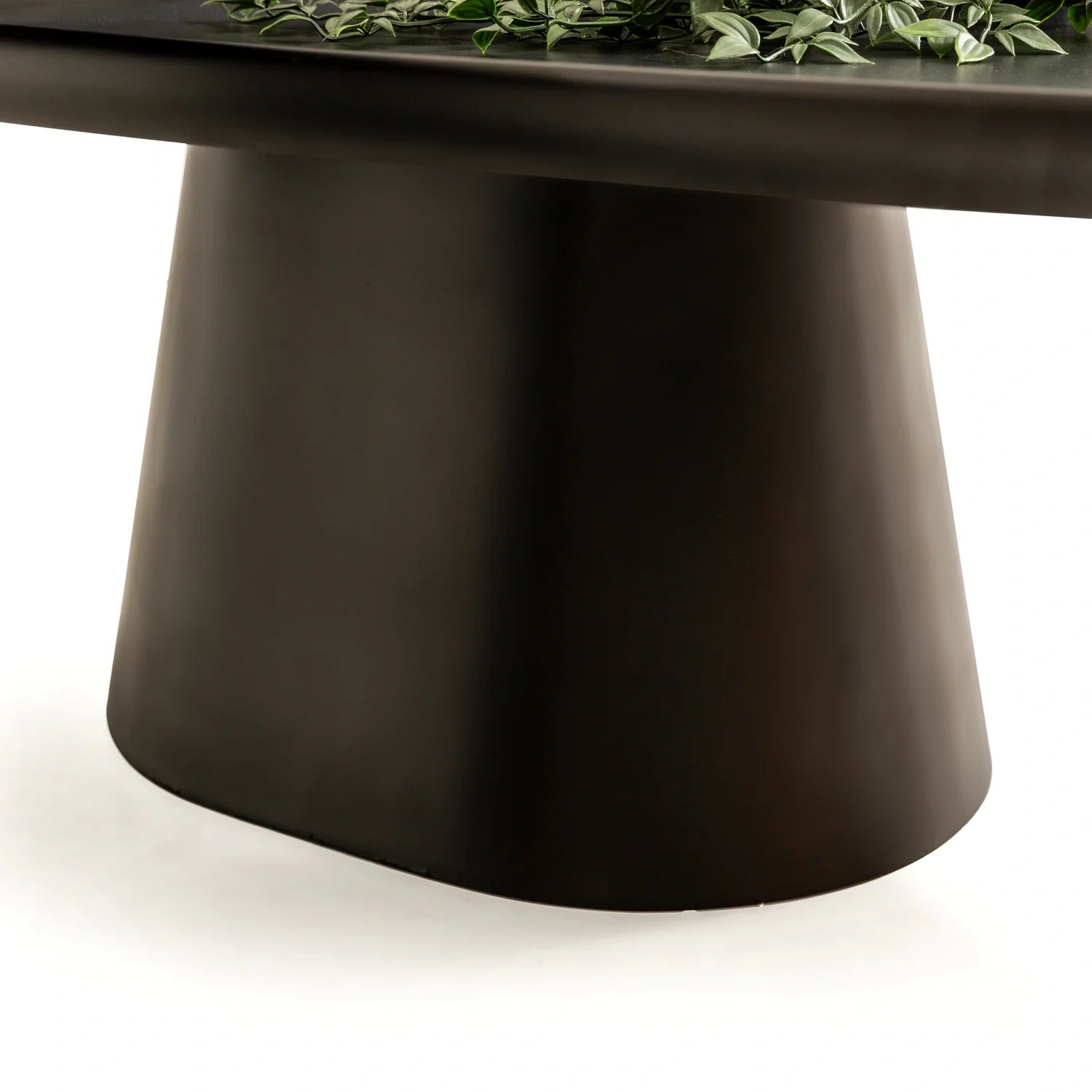 Moro koleksiyonu - Siyah boyalý mdf tabla ve ayaklı dikdörtgen orta sehpa