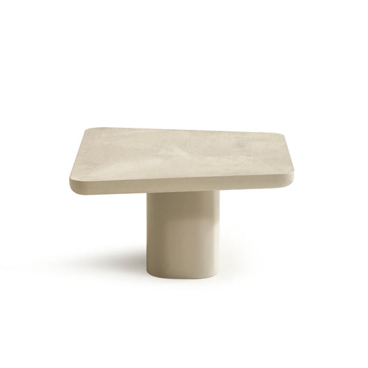 Bianca koleksiyonu - Beton kaplama mdf tabla ve mdf ayaklı trapezoid orta sehpa