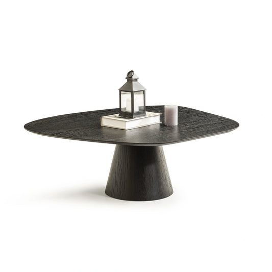 Delta koleksiyonu - Siyah meşe tabla ve ayaklı dörtgen orta sehpa